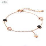 Rose Shell Stainless Steel Anklet Foot Jewelry