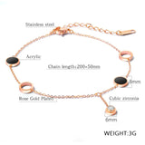 Rose Shell Stainless Steel Anklet Foot Jewelry