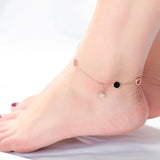 Rose Shell Stainless Steel Anklet Foot Jewelry