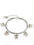 Butterfly Resin Crystal Anklet for Beach