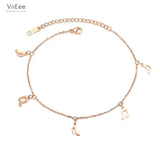 Bohemia Beach Chain & Link Anklet For Women Girls