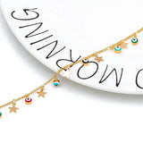 Star Charm Anklet Bracelet Foot Chain Eye Ankle Jewelry for Women EY6502