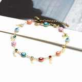 Evil Eye Anklet Flower Moon Star Butterfly Jewelry Women Girls Men