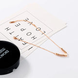Rose Chain Anklets for Women Titanium Steel