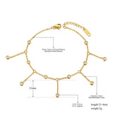 Chain Link Anklets CZ Crystal Foot Jewelry