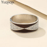 Vintage Rhinestone Open Bracelets Round Jewelry