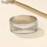 Vintage Rhinestone Open Bracelets Round Jewelry