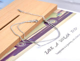 Double Layer CZ Crystal Chain Anklet Gothic Boho Jewelry