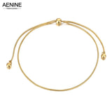 Bohemia Party Snake Chain Anklet Adjustable Stainless Steel Crystal Foot Jewelry