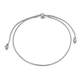 Bohemia Party Snake Chain Anklet Adjustable Stainless Steel Crystal Foot Jewelry