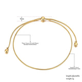 Bohemia Party Adjustable Anklets Crystal Foot Jewelr