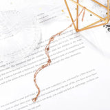 Star Multi-layered Anklet Rose Stainless Steel Jewelry Woman Gift