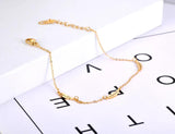 Bohemia Stainless Steel Feather Anklets for Women