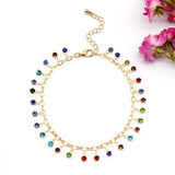 Crystal Inlay Acrylic Foot Ornaments for Women