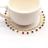 Crystal Inlay Acrylic Foot Ornaments for Women