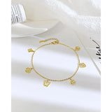 Stainless Steel Butterfly Heart Anklet
