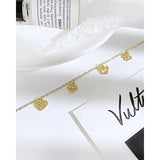 Stainless Steel Butterfly Heart Anklet