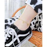 Stainless Steel Butterfly Heart Anklet