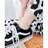Stainless Steel Butterfly Heart Anklet