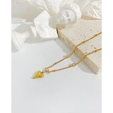 Zircon Heart Stainless Steel Anklets for Women