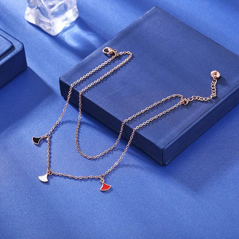 Colorful Layered Stainless Anklet Chain Beach Anckle Bracelets