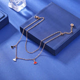 Colorful Layered Stainless Anklet Chain Beach Anckle Bracelets