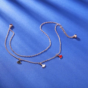 Colorful Layered Stainless Anklet Chain Beach Anckle Bracelets