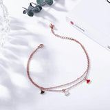 Colorful Layered Stainless Anklet Chain Beach Anckle Bracelets