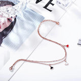 Colorful Layered Stainless Anklet Chain Beach Anckle Bracelets