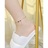 Butterfly Pearl Anklet for Women