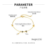 Butterfly Pearl Anklet for Women