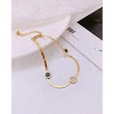 Titanium Steel Roman Digital Anklet for Women