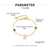 Titanium Steel Roman Digital Anklet for Women