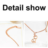 Rose Anklet with Little Cat Pattern Crystal Stainless Steel Jewelry