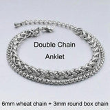 Ankle Foot Jewelry Chain Steel Anklet for Women