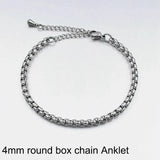 Ankle Foot Jewelry Chain Steel Anklet for Women
