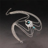 Retro Ethnic Wind Hollow Water Drops Anklet Texture Beach Anklet