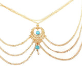 Retro Ethnic Wind Hollow Water Drops Anklet Texture Beach Anklet
