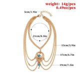 Retro Ethnic Wind Hollow Water Drops Anklet Texture Beach Anklet