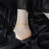 316L Stainless Steel Flowers Anklets Charms Fairy Anklets For Women