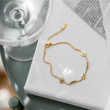 316L Stainless Steel Flowers Anklets Charms Fairy Anklets For Women