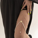 Sexy Rhinestone Thigh Chain Multi-layer Leg Chain Jewelry