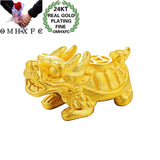 OMHXFC 24KT Dragon Head PIXIU Pendant Charm PN341