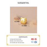S999 Silver Chinese Zodiac Tiger 18K Beads Charms for DIY Making