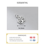 925 Silver Hollow Tree Charms for DIY Necklace