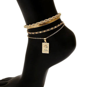 Summer Snake Bone Anklet Pendant Foot Decoration Belt Punk Gothic Foot Jewelry