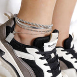 Summer Snake Bone Anklet Pendant Foot Decoration Belt Punk Gothic Foot Jewelry