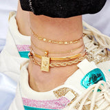 Summer Snake Bone Anklet Pendant Foot Decoration Belt Punk Gothic Foot Jewelry