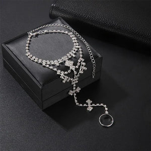 Crystal Fringe Toe Anklet Beach Foot Accessories