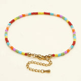 Stainless Steel Beaded Anklet for Women